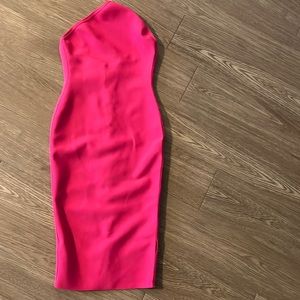 Hot pink dress